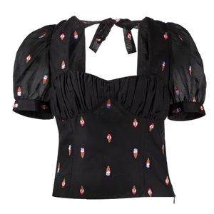 Fleur Du Mal bustier ice cream top medium